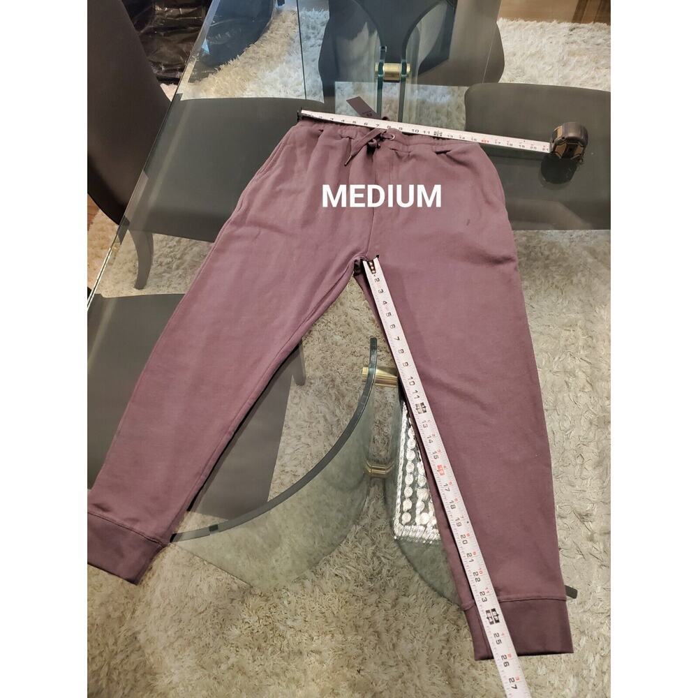 Mono B Women's Gray Pleated Elastic Waist Drawstring Tapered Leg Sweatpants - Picture 11 of 13